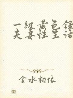 一级黄色录像,夫妻性生活