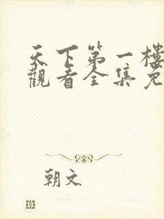 天下第一楼在线观看全集免费高清