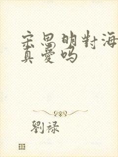 宋思明对海藻是真爱吗