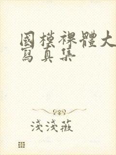 国模裸体大尺度写真集