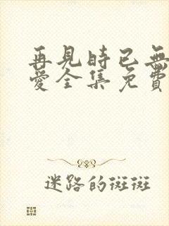 再见时已无恨无爱全集免费封面