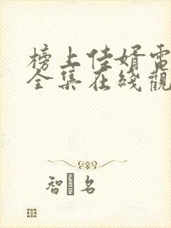 榜上佳婿电视剧全集在线观看免费