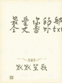 最爱你的那十年全文番外txt封面