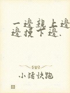 一边亲上边,一边摸下边.