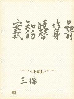 安知晓作品:总裁的替身前妻完本