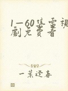 1—60集电视剧免费看封面