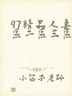 97精品人妻一区二区三区大全