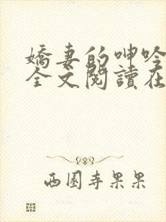 娇妻的呻吟小说全文阅读在线