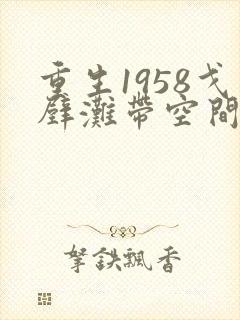 重生1958戈壁滩带空间的小说