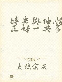 时光与他,恰是正好一共多少集封面