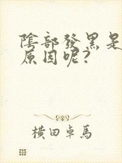 阴部发黑是什么原因呢?