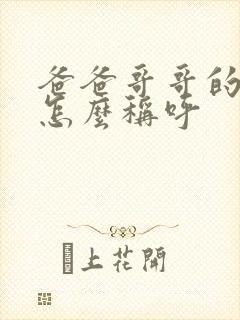 爸爸哥哥的孙子怎么称呼