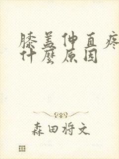 膝盖伸直疼痛是什么原因封面