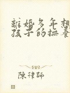 离婚多年想要回孩子的抚养权封面