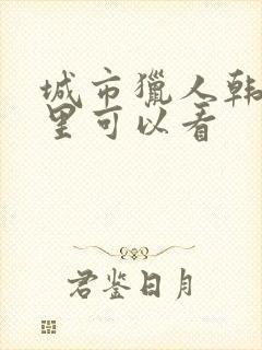 城市猎人韩剧哪里可以看