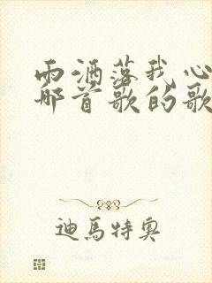 雨洒落我心里是哪首歌的歌词