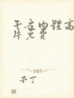 午夜肉体高潮毛片免费封面