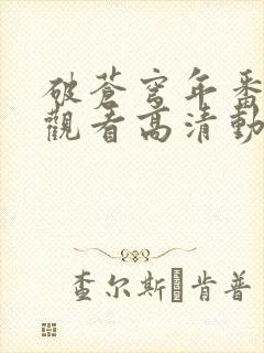 破苍穹年番免费观看高清动漫