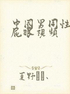 中国男同性恋操屁眼视频封面