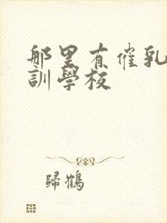 那里有催乳师培训学校