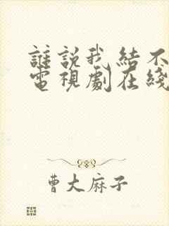 谁说我结不了婚电视剧在线