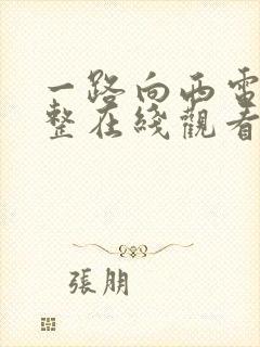 一路向西电影完整在线观看封面