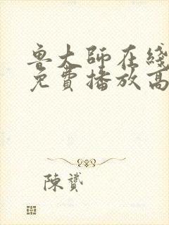 鲁大师在线观看免费播放高清电视剧