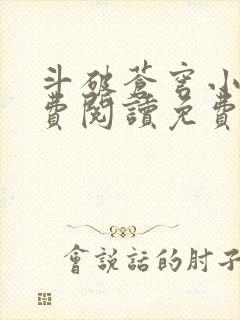 斗破苍穹小说免费阅读免费下载封面