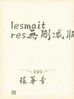 lesmaitres无删减版在线播放封面