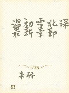 温初霍北琛小说最新章节