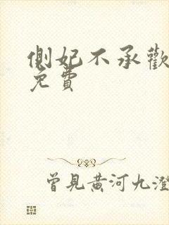 侧妃不承欢小说免费封面