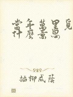 当年万里觅封侯什么意思