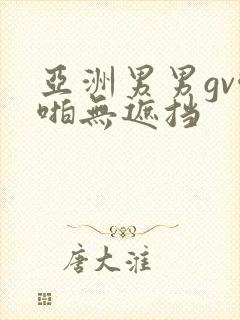 亚洲男男gv啪啪无遮挡