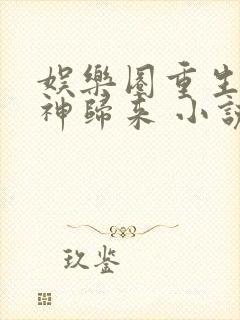 娱乐圈重生之女神归来 小说