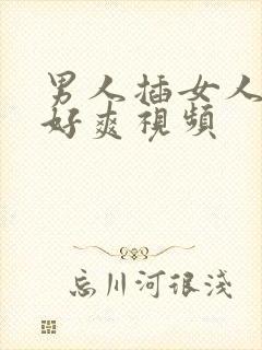 男人插女人下面好爽视频