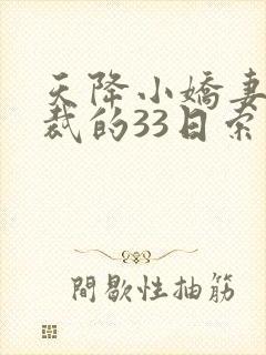 天降小娇妻,总裁的33日索情