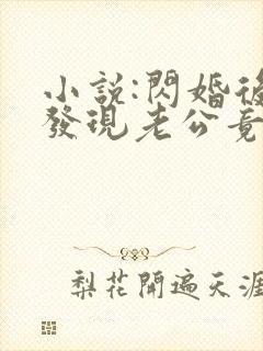 小说:闪婚后,发现老公竟是千亿大佬