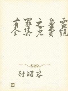 有罪之身电视剧全集免费观看高清封面