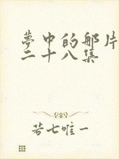 梦中的那片海第二十八集