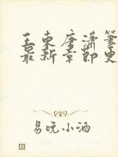 王东唐潇笔趣阁最新章节更新情况