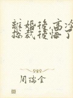 离婚后,高冷女总裁后悔了txt封面