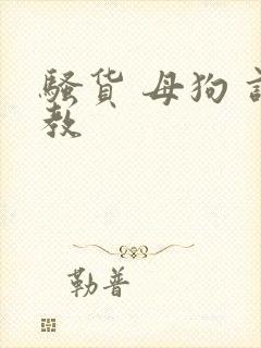 骚货 母狗 调教封面