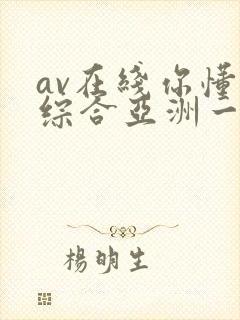 av在线你懂的综合亚洲一区