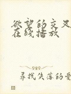 欲望的交叉点 在线播放