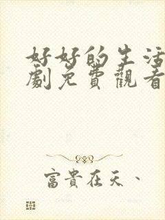 好好的生活电视剧免费观看完整版国语