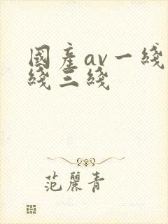 国产av一线二线三线
