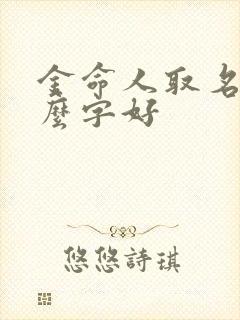 金命人取名带什么字好