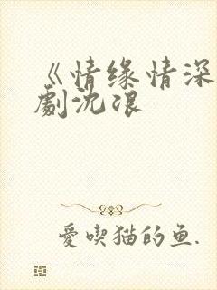 《情缘情深》短剧沈浪