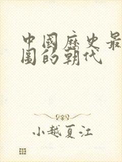 中国历史最大版图的朝代封面