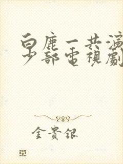 白鹿一共演过多少部电视剧